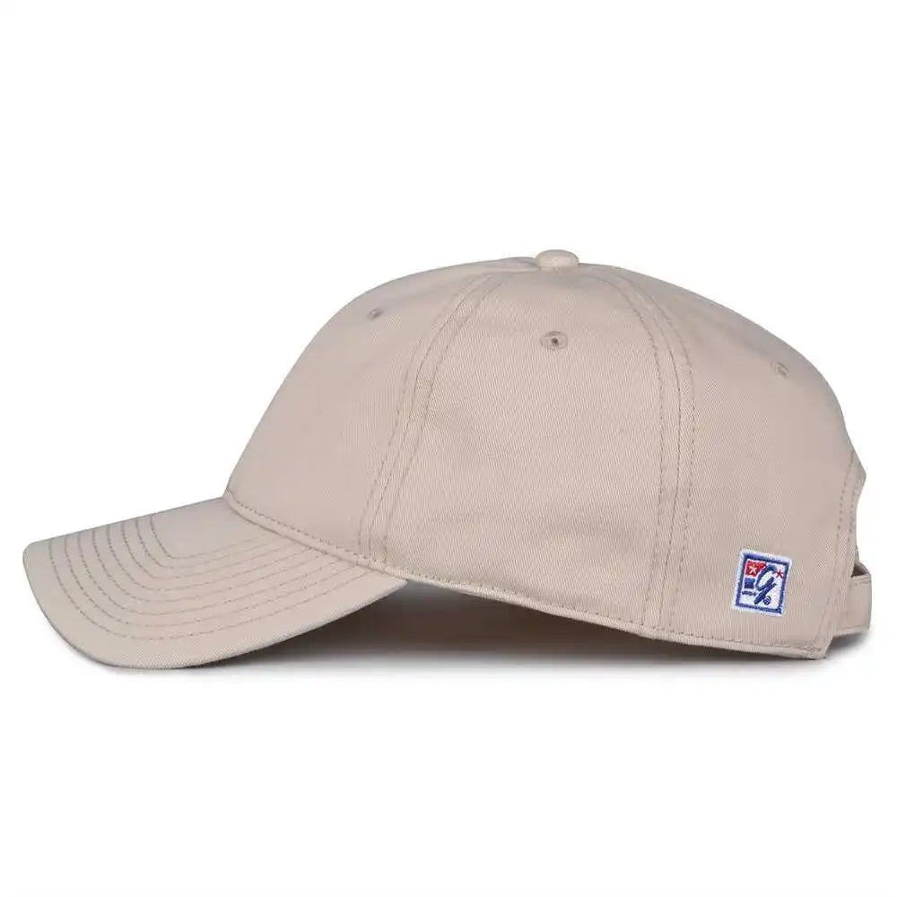 The Game Gb210 Classic Relaxed Garment Washed Twill Cap - Stone - Sand / 6 7/8’’ - 7 5/8’’