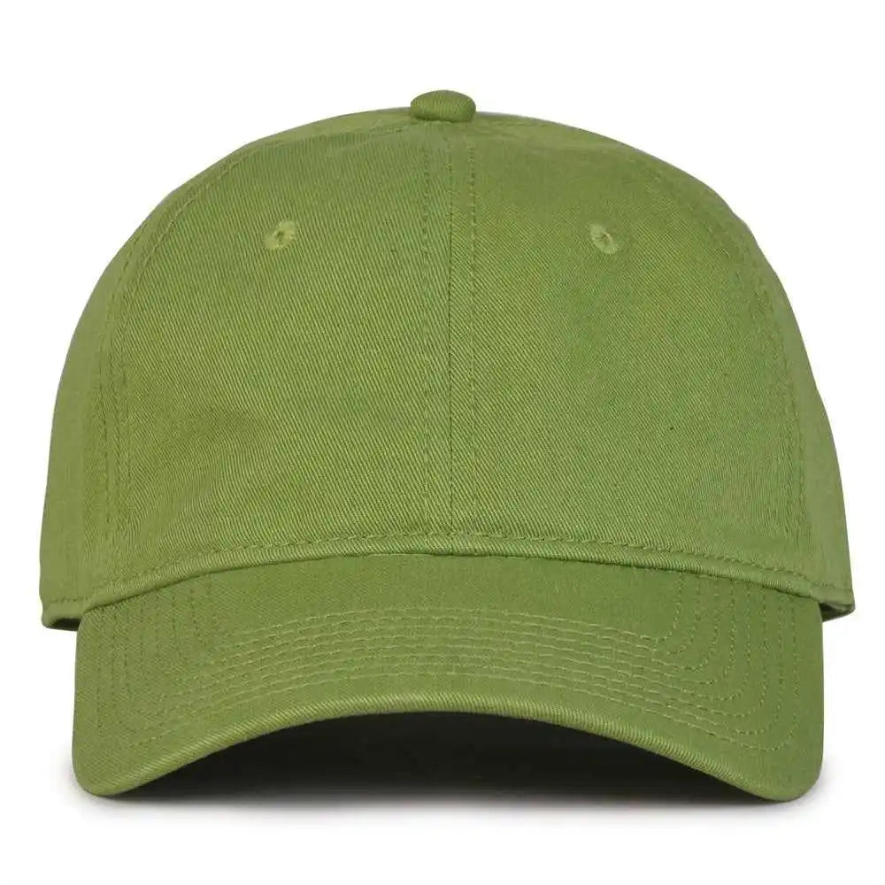 The Game Gb210 Classic Relaxed Garment Washed Twill Cap - Vintage Citrus - Green / 6 7/8’’ - 7 5/8’’