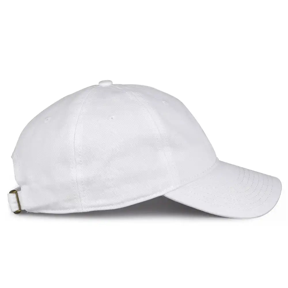 The Game Gb210 Classic Relaxed Garment Washed Twill Cap - White - 6 7/8’’ - 7 5/8’’