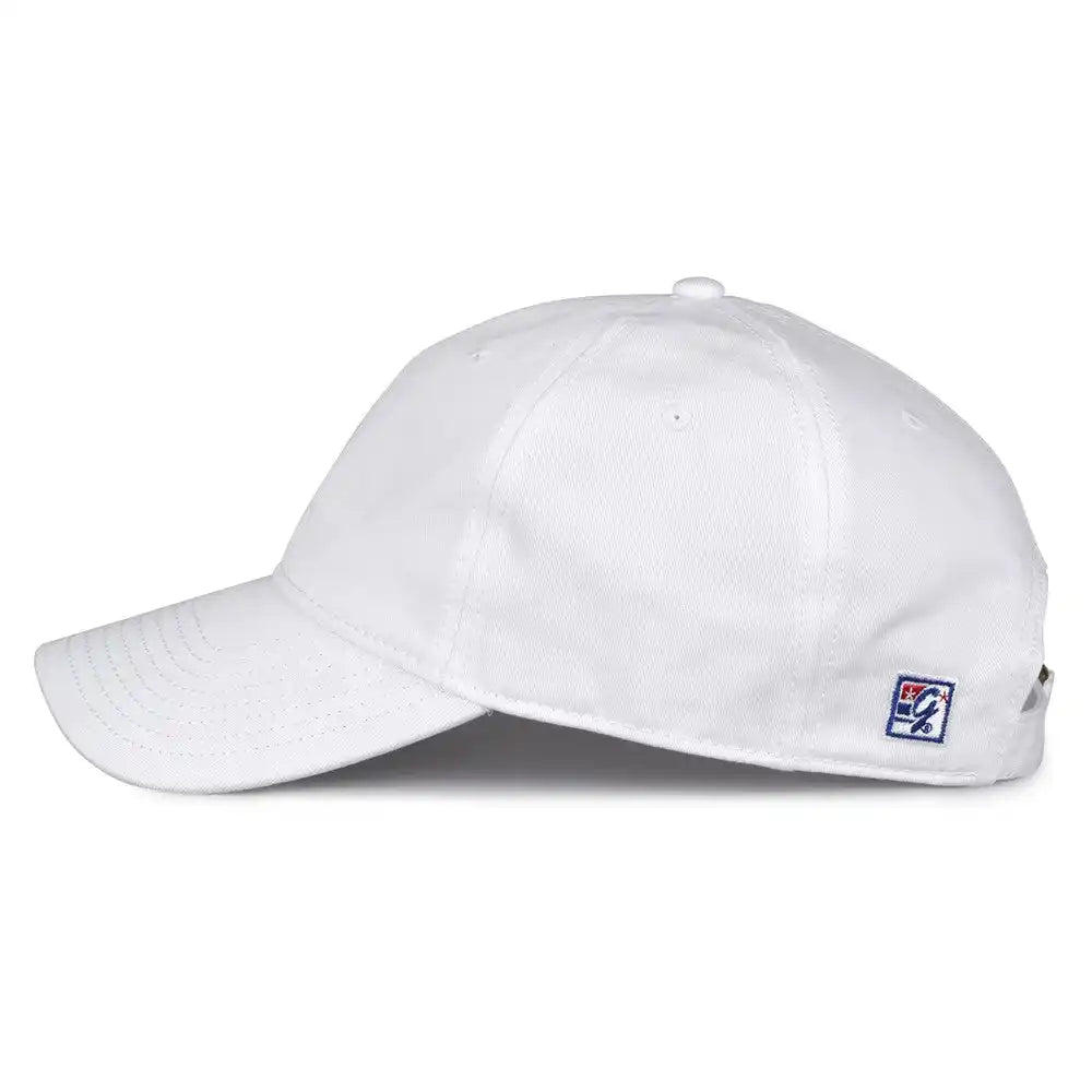 The Game Gb210 Classic Relaxed Garment Washed Twill Cap - White - 6 7/8’’ - 7 5/8’’