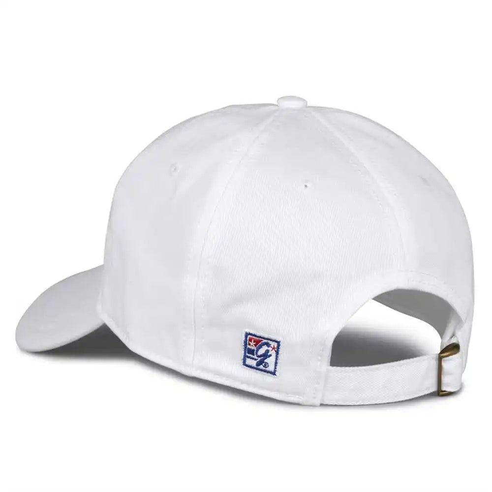The Game Gb210 Classic Relaxed Garment Washed Twill Cap - White - 6 7/8’’ - 7 5/8’’
