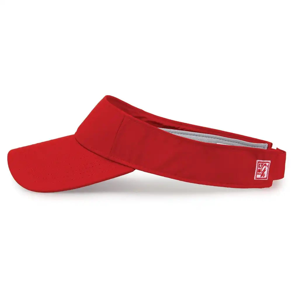 The Game Gb410 Ultralight Visor - Red - one Size Fits Most
