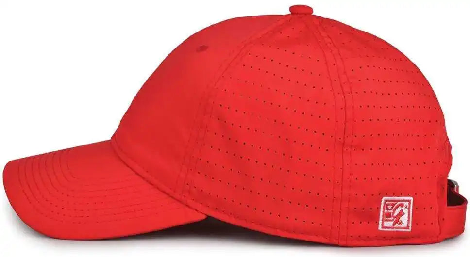 The Game Gb424 Perforated Gamechanger Cap - Red - 6 7/8’’ - 7 5/8’’