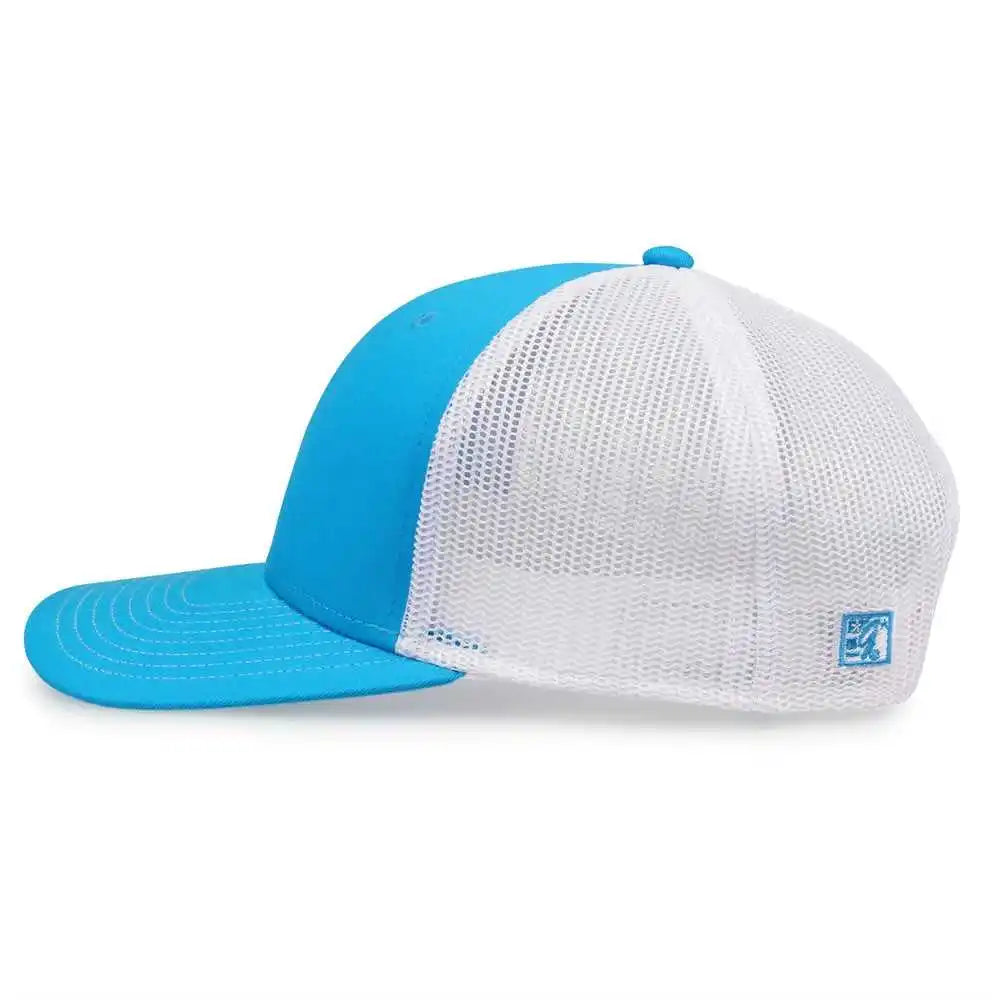The Game Gb452e Everyday Trucker Cap - Aqua White - 6 7/8’’ - 7 5/8’’