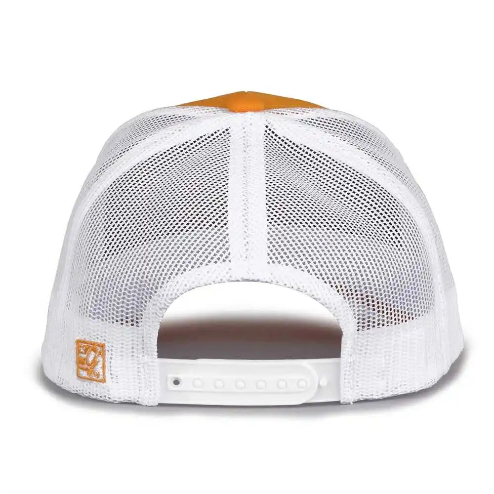 The Game Gb452e Everyday Trucker Cap - Athletic Gold White - 6 7/8’’ - 7 5/8’’