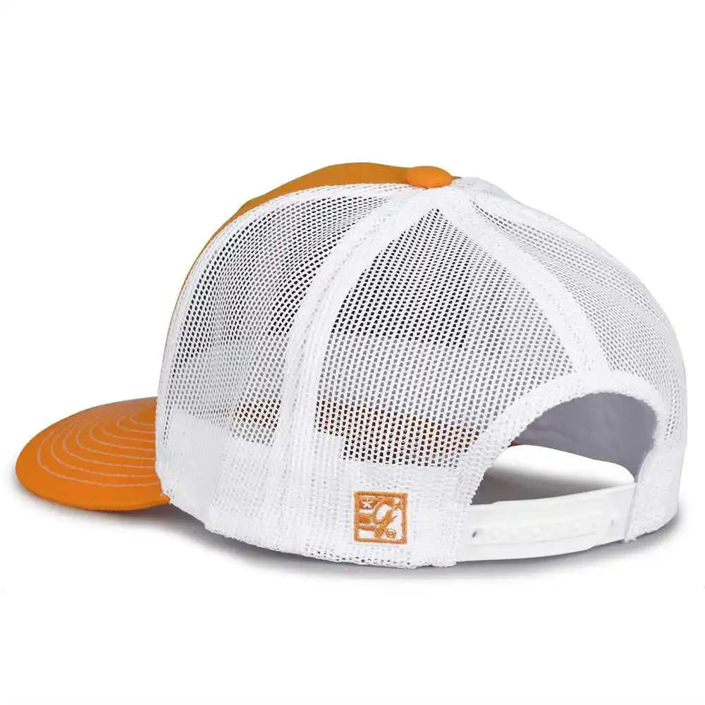 The Game Gb452e Everyday Trucker Cap - Athletic Gold White - 6 7/8’’ - 7 5/8’’