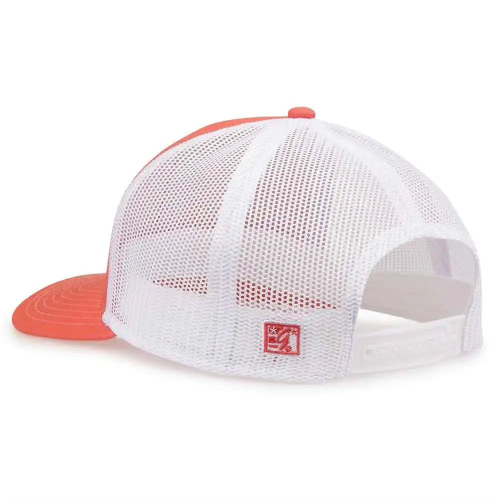 The Game Gb452e Everyday Trucker Cap - Coral White - 6 7/8’’ - 7 5/8’’