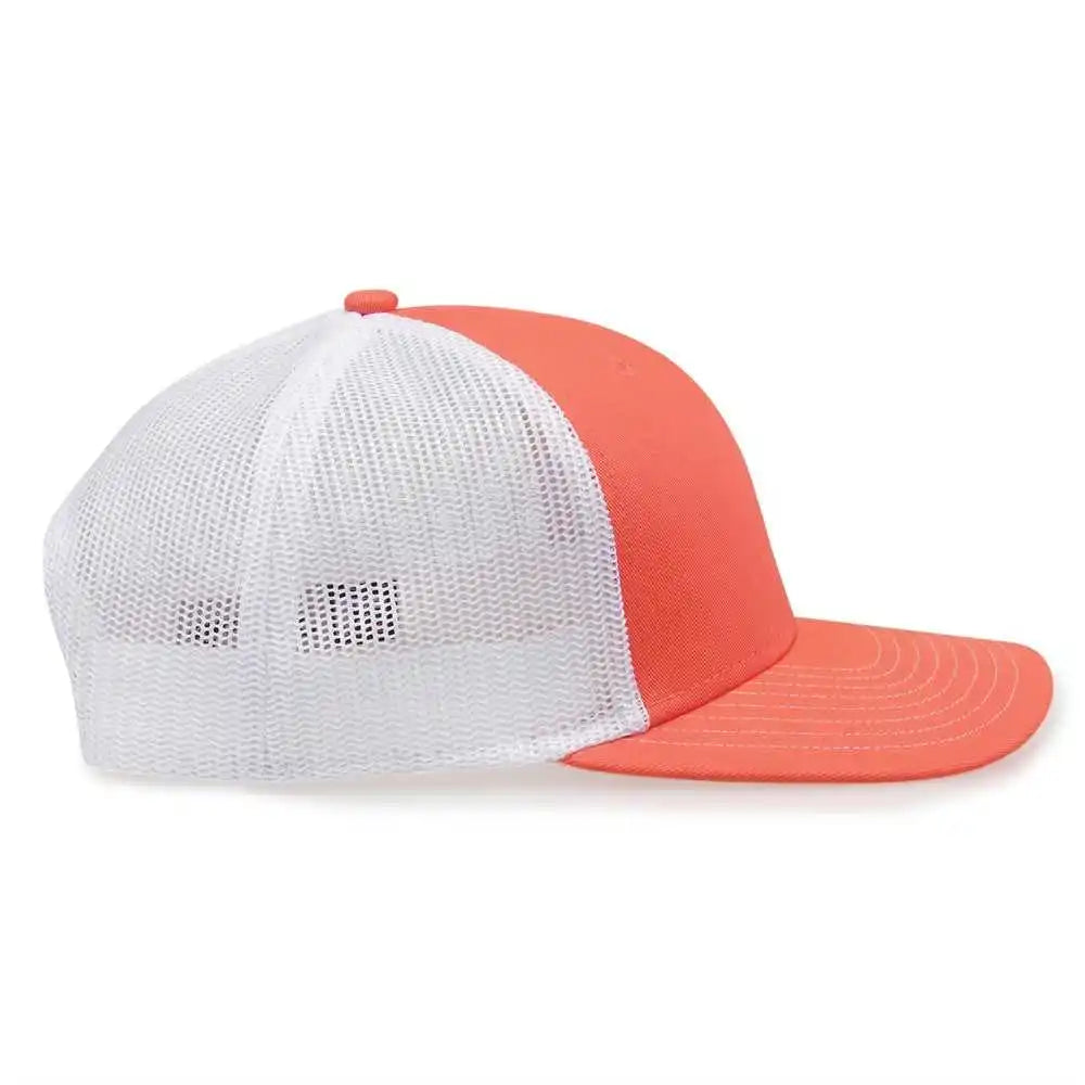 The Game Gb452e Everyday Trucker Cap - Coral White - 6 7/8’’ - 7 5/8’’