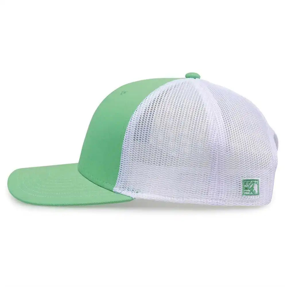 The Game Gb452e Everyday Trucker Cap - Light Green White - Mint / 6 7/8’’ - 7 5/8’’