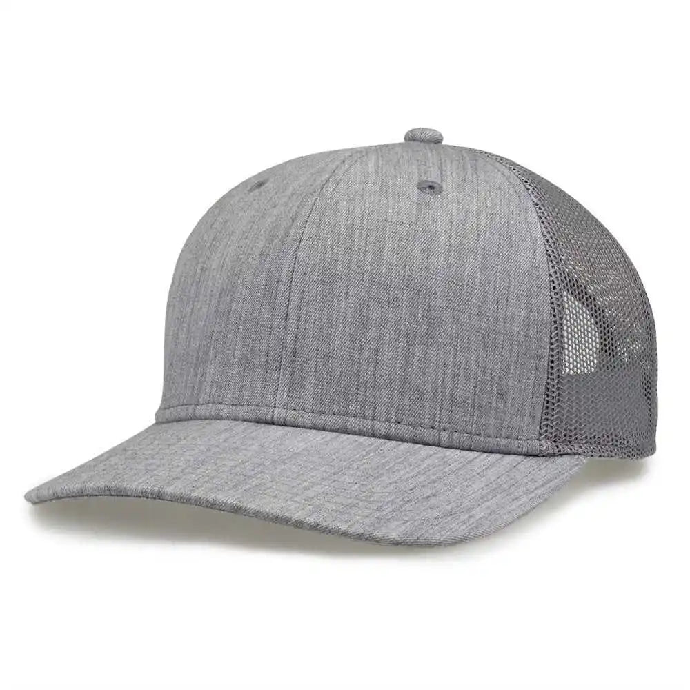The Game Gb452h Heather Everyday Trucker Cap - Light Gray - one Size Fits Most