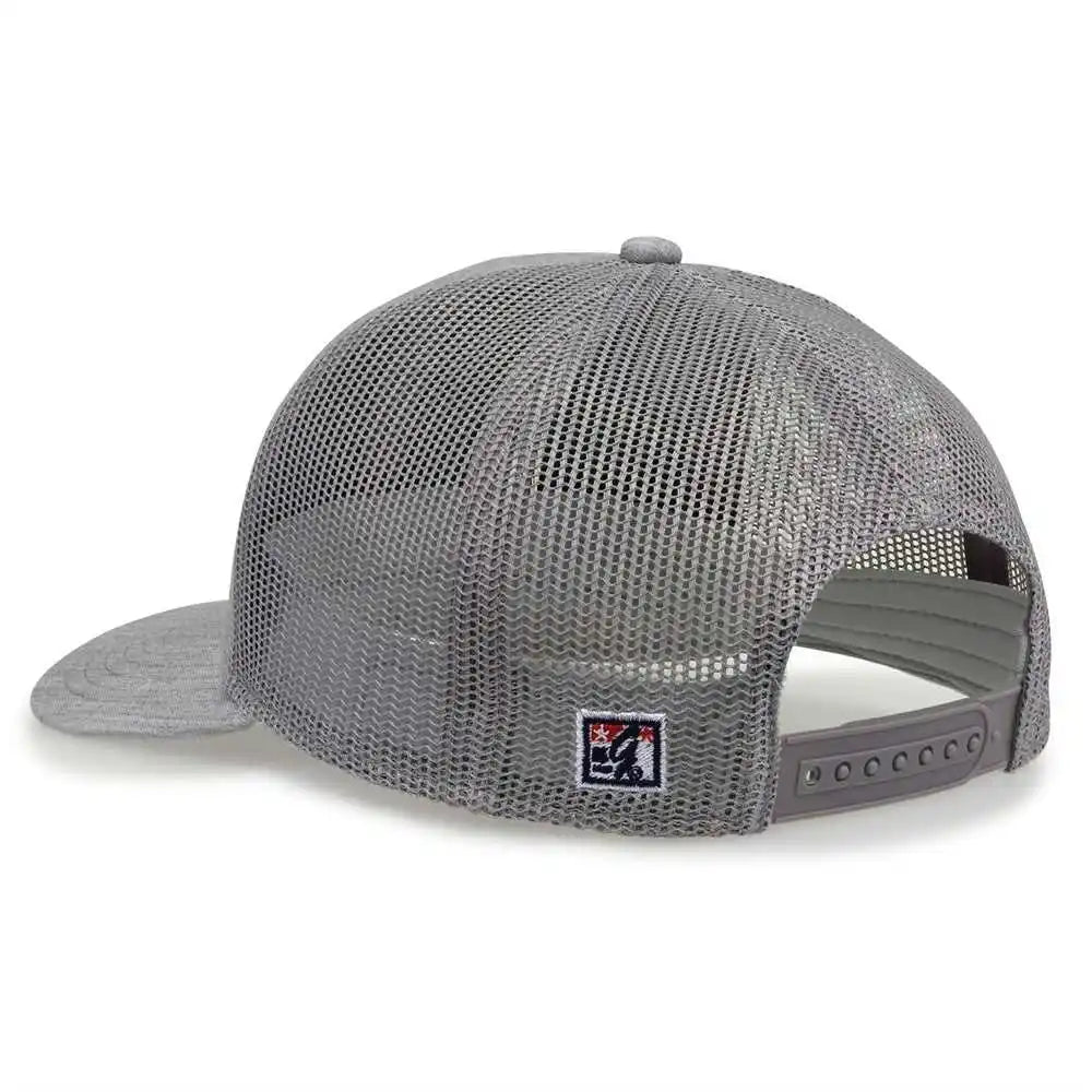 The Game Gb452h Heather Everyday Trucker Cap - Light Gray - one Size Fits Most