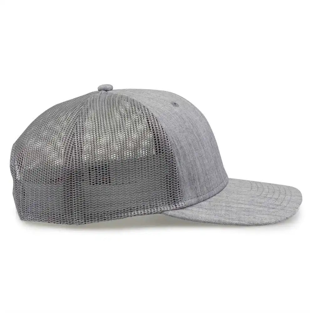 The Game Gb452h Heather Everyday Trucker Cap - Light Gray - one Size Fits Most