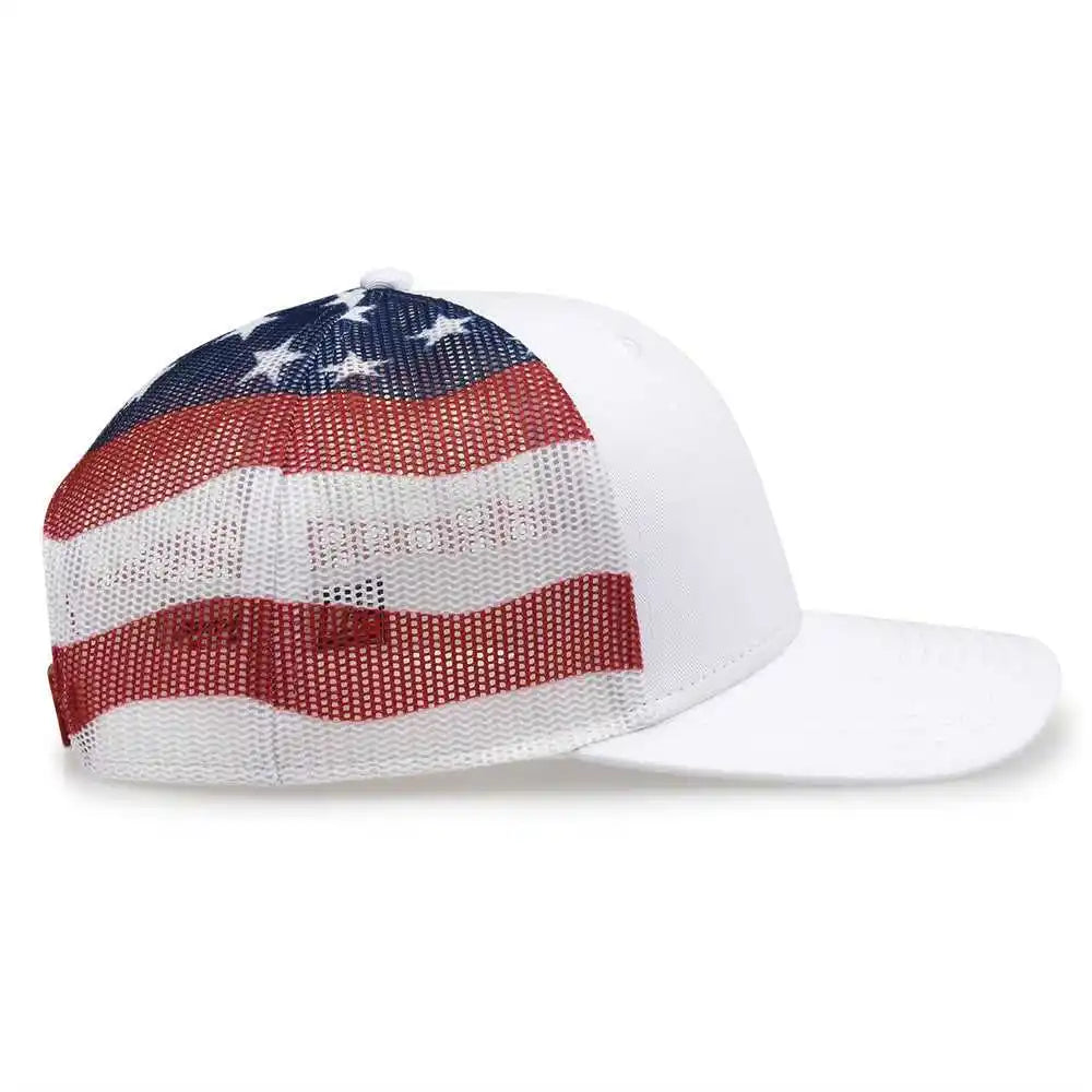 The Game Gb452us Usa Everyday Trucker Cap - White - one Size Fits Most