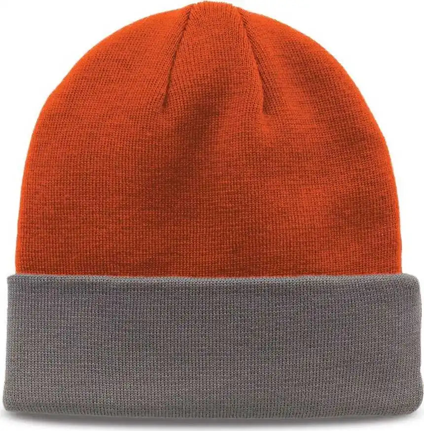 The Game Gb459 Roll Up Beanie - Orange - one Size Fits Most