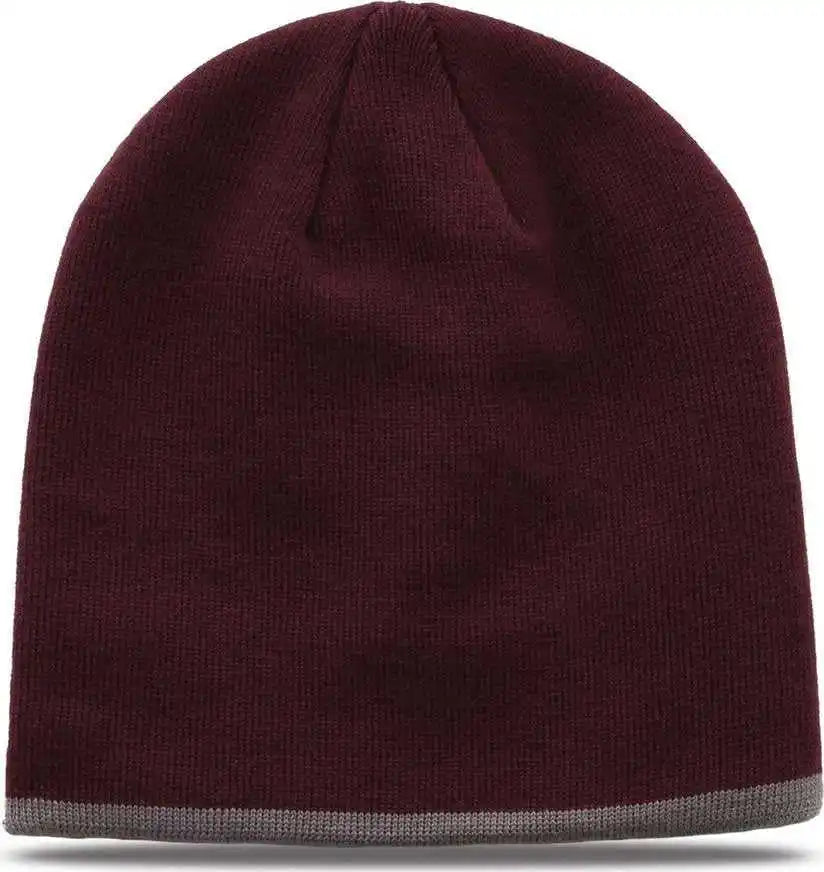 The Game Gb462 Beanie - Dark Maroon - one Size Fits Most