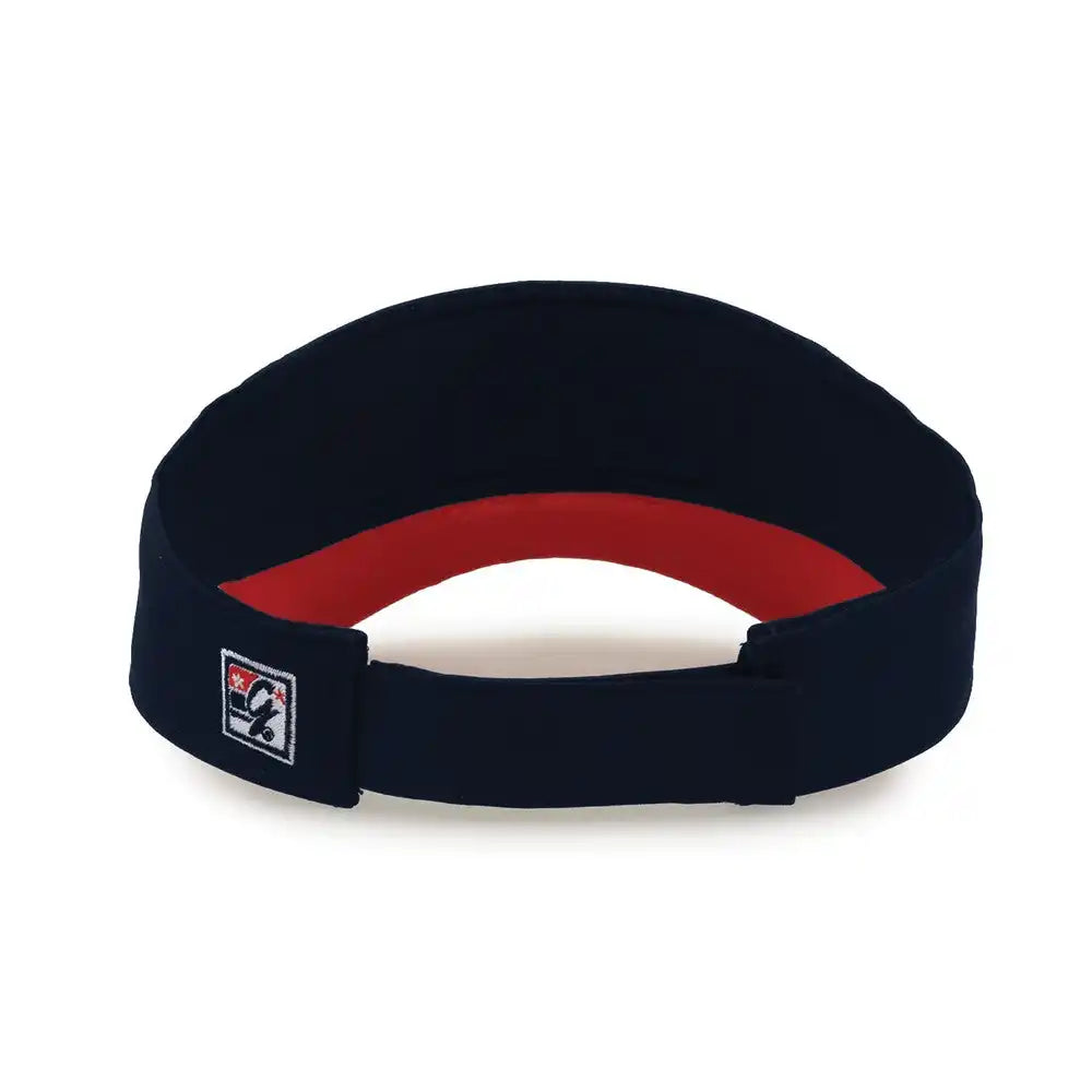 The Game Gb463 Gamechanger Visor with Bill Tipping - Navy Red - one Size Fits Most