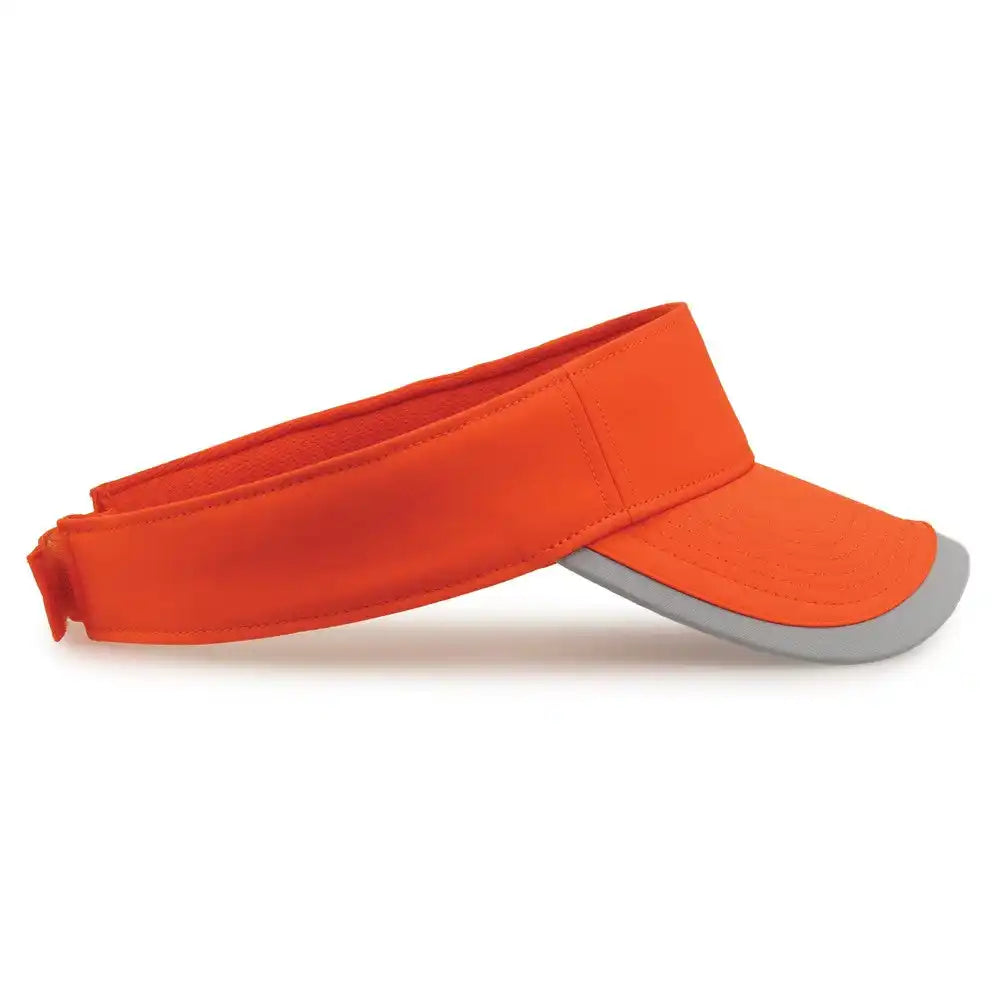 The Game Gb463 Gamechanger Visor with Bill Tipping - Orange Gray - one Size Fits Most