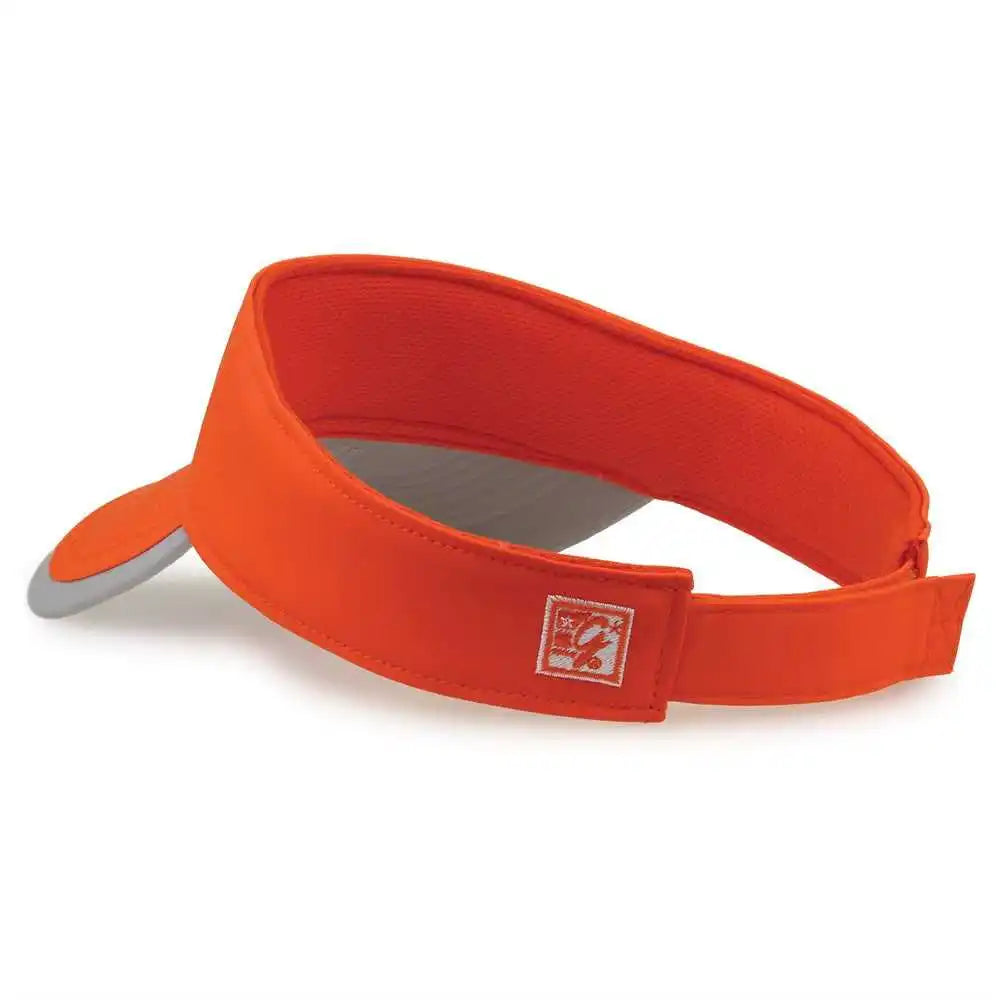 The Game Gb463 Gamechanger Visor with Bill Tipping - Orange Gray - one Size Fits Most