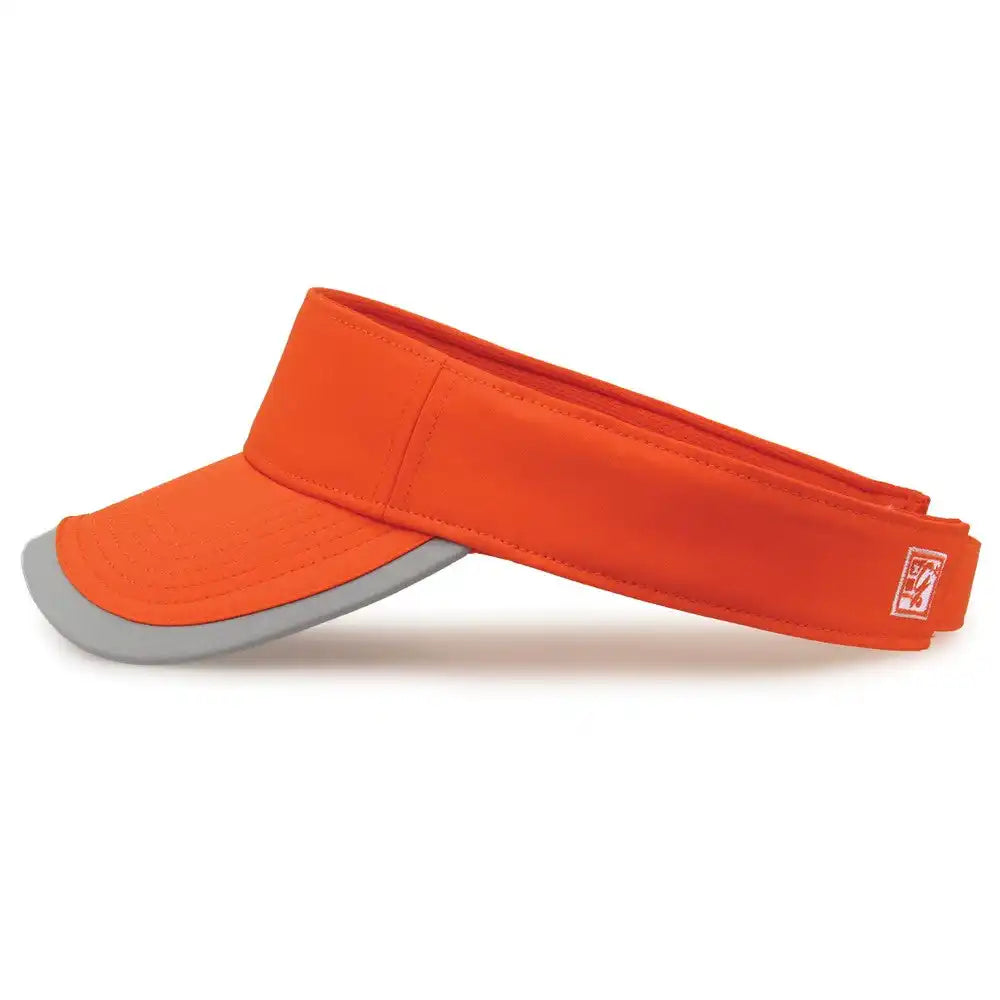 The Game Gb463 Gamechanger Visor with Bill Tipping - Orange Gray - one Size Fits Most