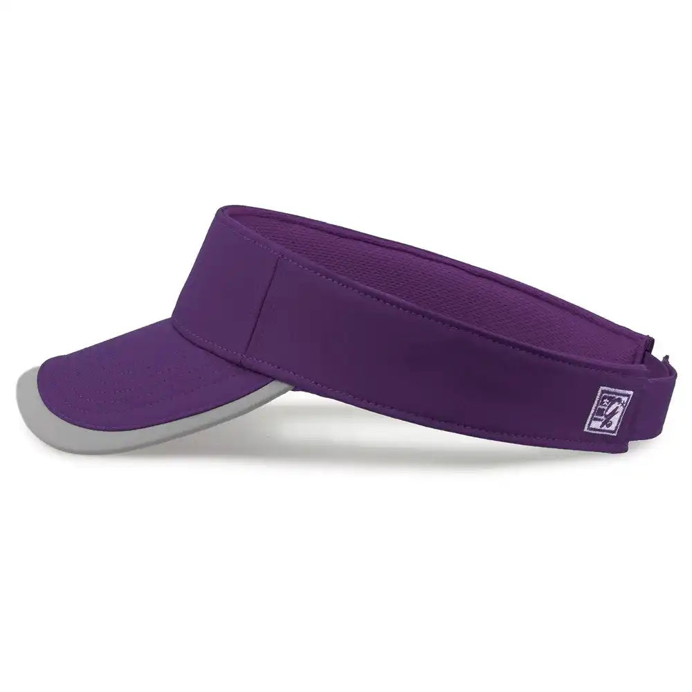 The Game Gb463 Gamechanger Visor with Bill Tipping - Purple Gray - one Size Fits Most