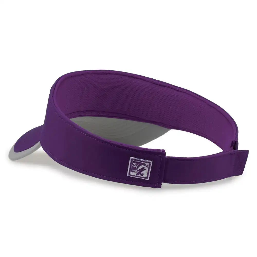 The Game Gb463 Gamechanger Visor with Bill Tipping - Purple Gray - one Size Fits Most