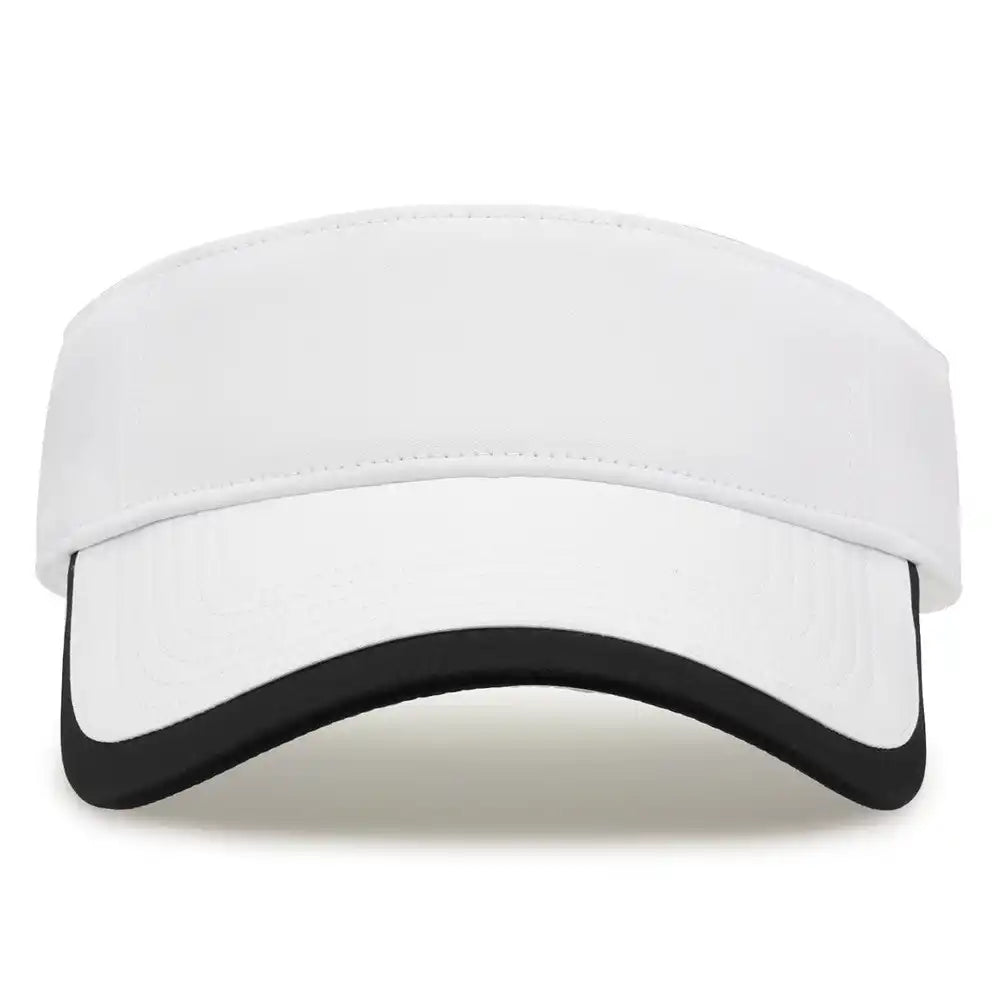The Game Gb463 Gamechanger Visor with Bill Tipping - White Black - one Size Fits Most