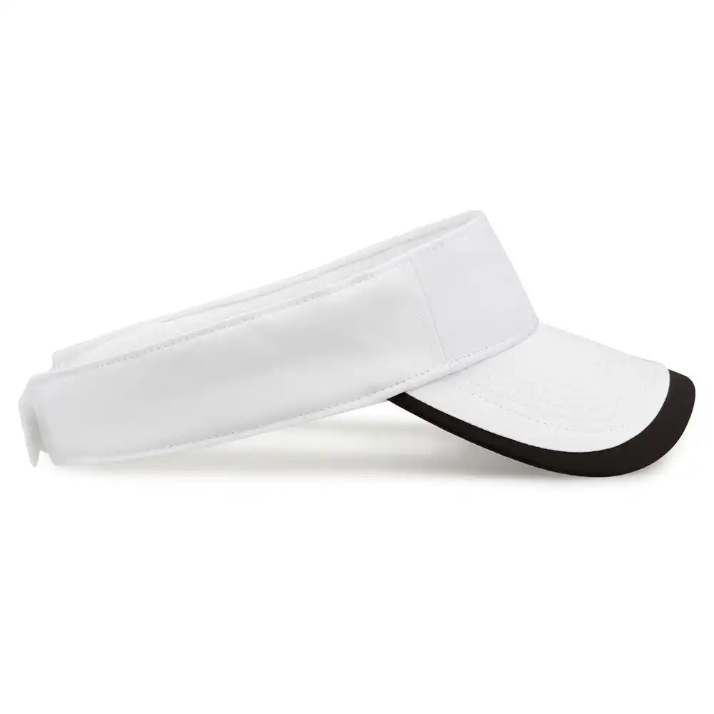 The Game Gb463 Gamechanger Visor with Bill Tipping - White Black - one Size Fits Most