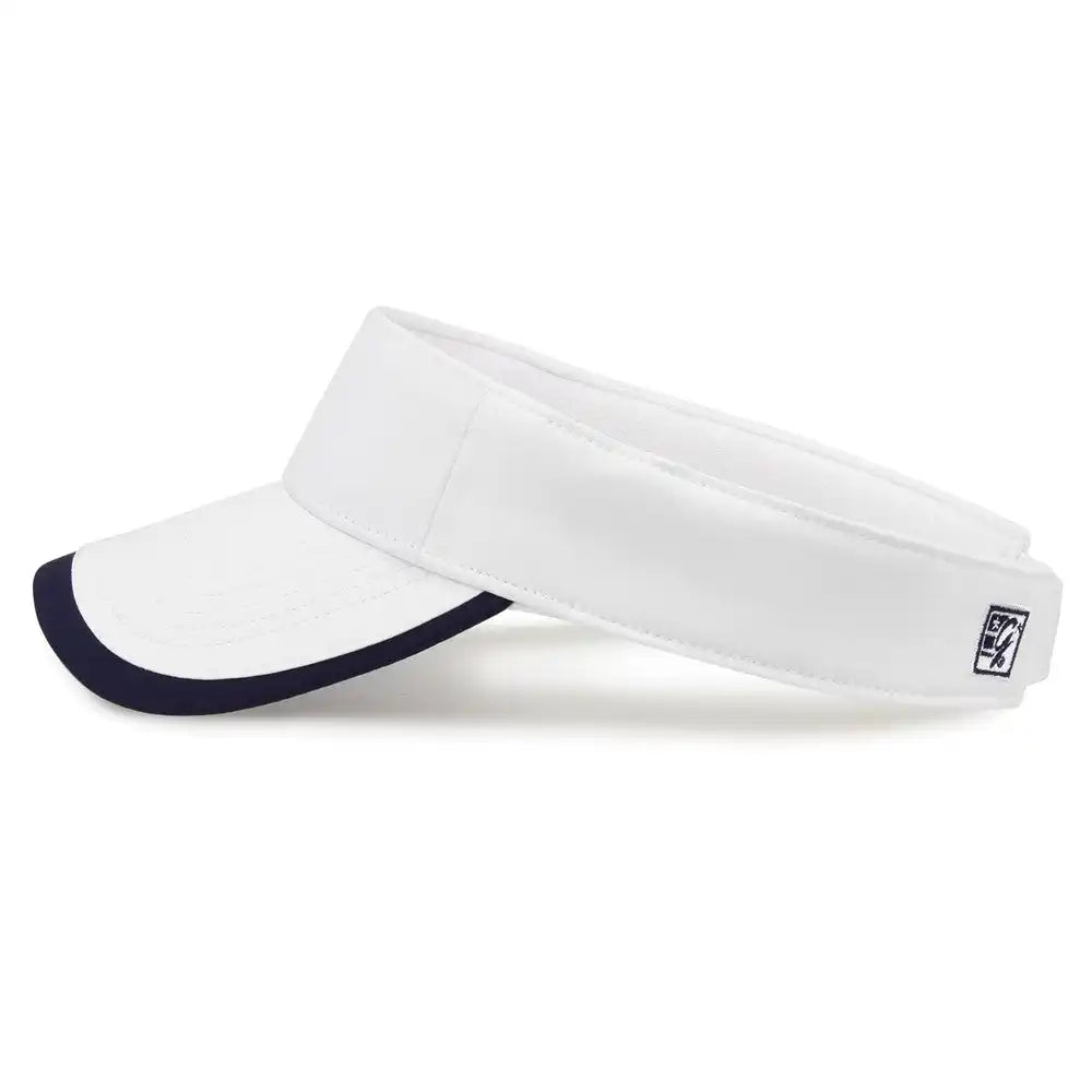 The Game Gb463 Gamechanger Visor with Bill Tipping - White Navy - one Size Fits Most