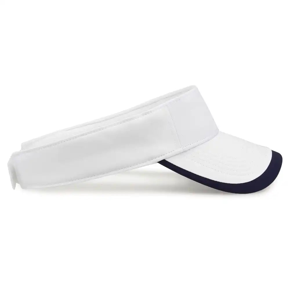 The Game Gb463 Gamechanger Visor with Bill Tipping - White Navy - one Size Fits Most