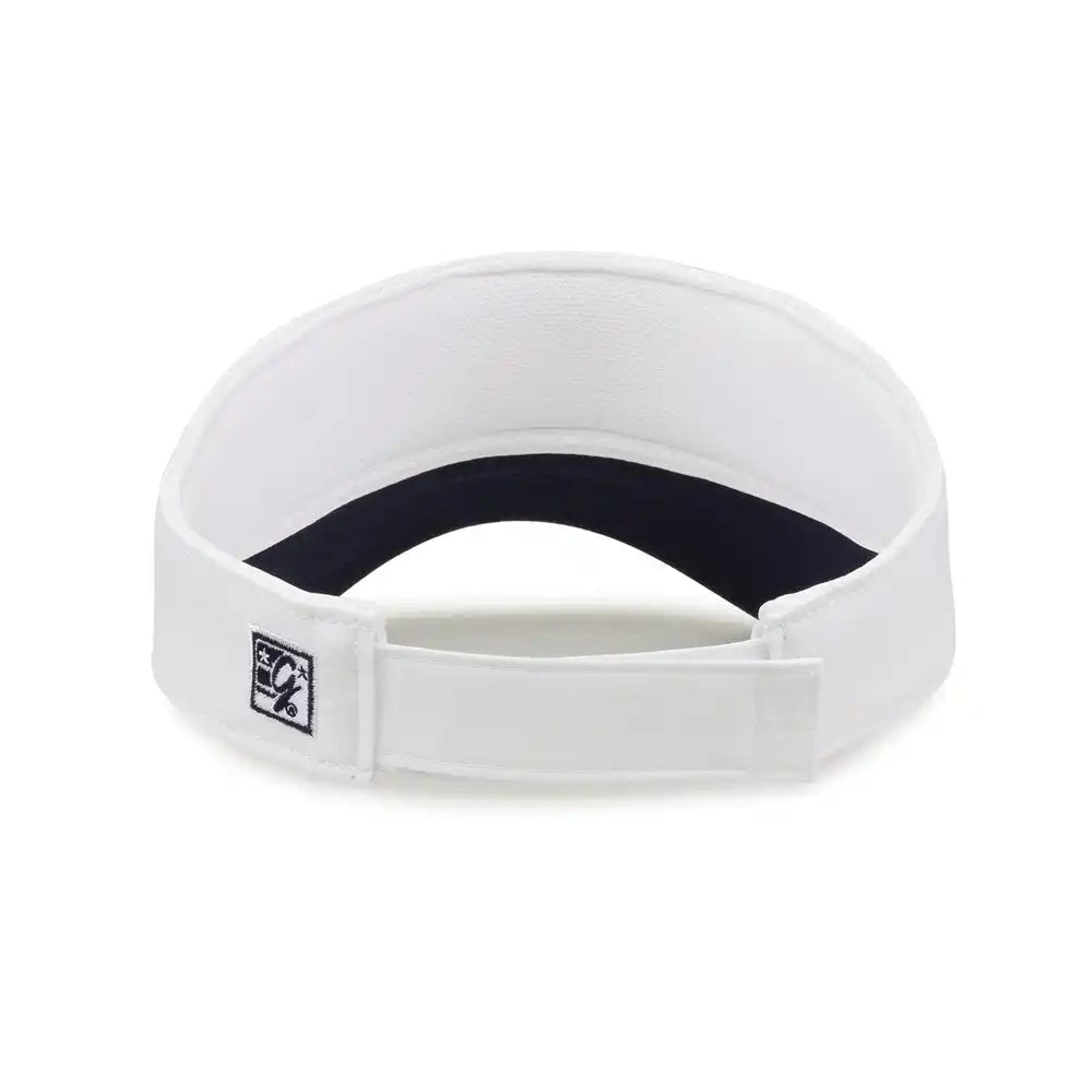 The Game Gb463 Gamechanger Visor with Bill Tipping - White Navy - one Size Fits Most