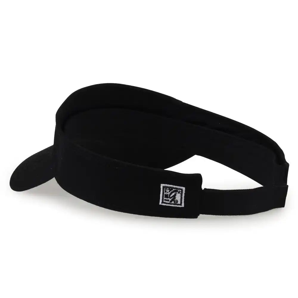 The Game Gb464 Cotton Twill Visor - Black - one Size Fits Most