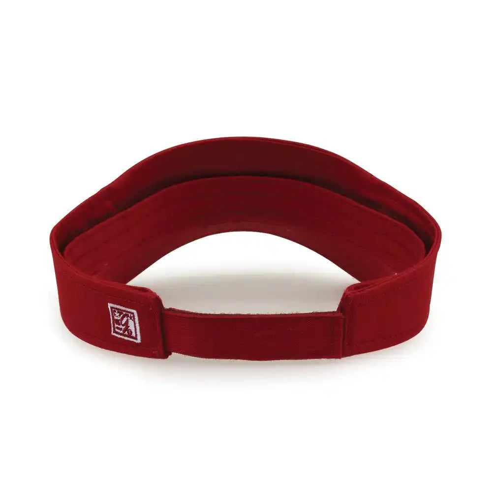 The Game Gb464 Cotton Twill Visor - Cardinal - one Size Fits Most