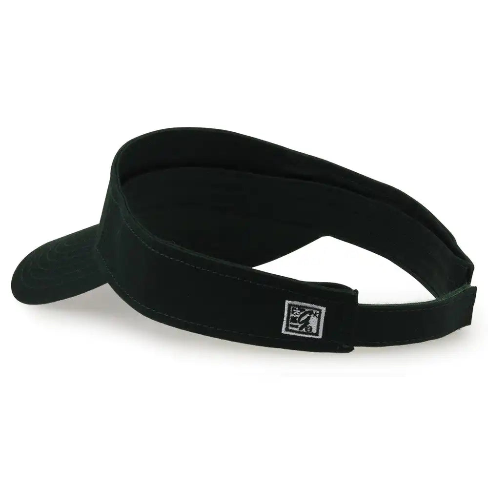The Game Gb464 Cotton Twill Visor - Dark Green - Forest / one Size Fits Most