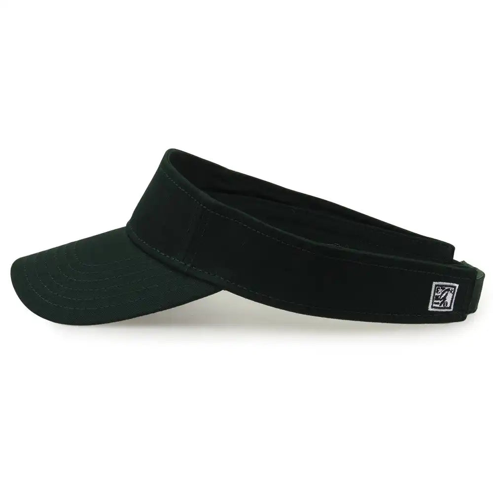 The Game Gb464 Cotton Twill Visor - Dark Green - Forest / one Size Fits Most