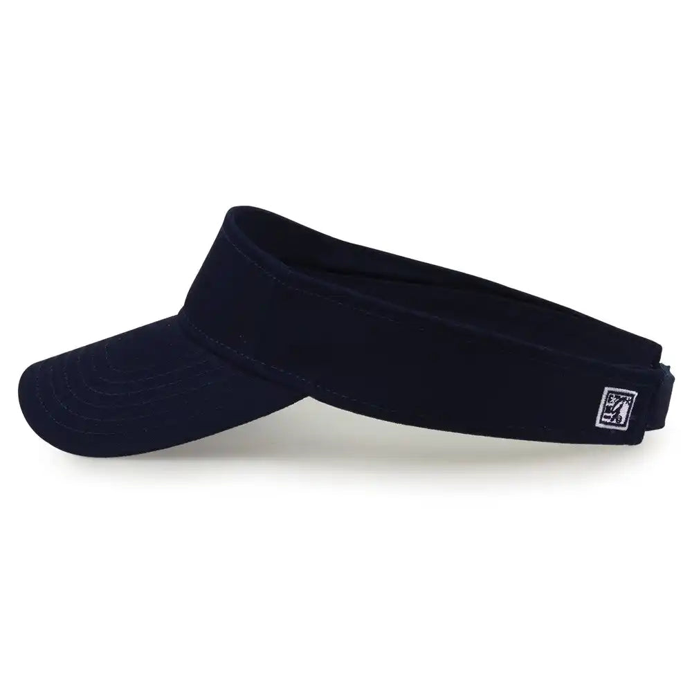 The Game Gb464 Cotton Twill Visor - Navy - one Size Fits Most
