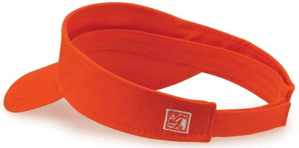 The Game Gb464 Cotton Twill Visor - Orange - one Size Fits Most