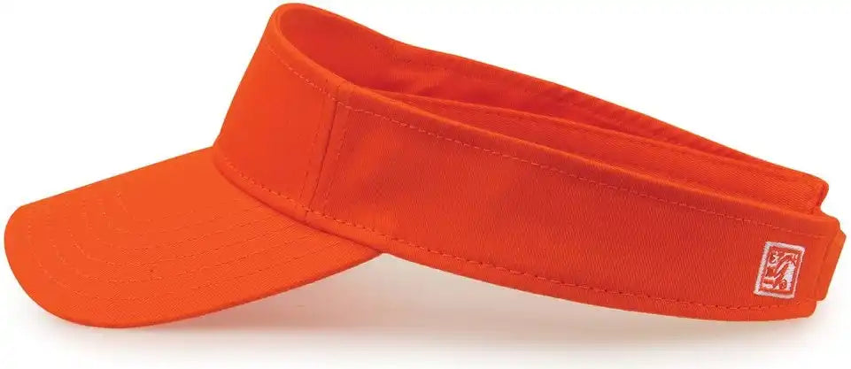 The Game Gb464 Cotton Twill Visor - Orange - one Size Fits Most