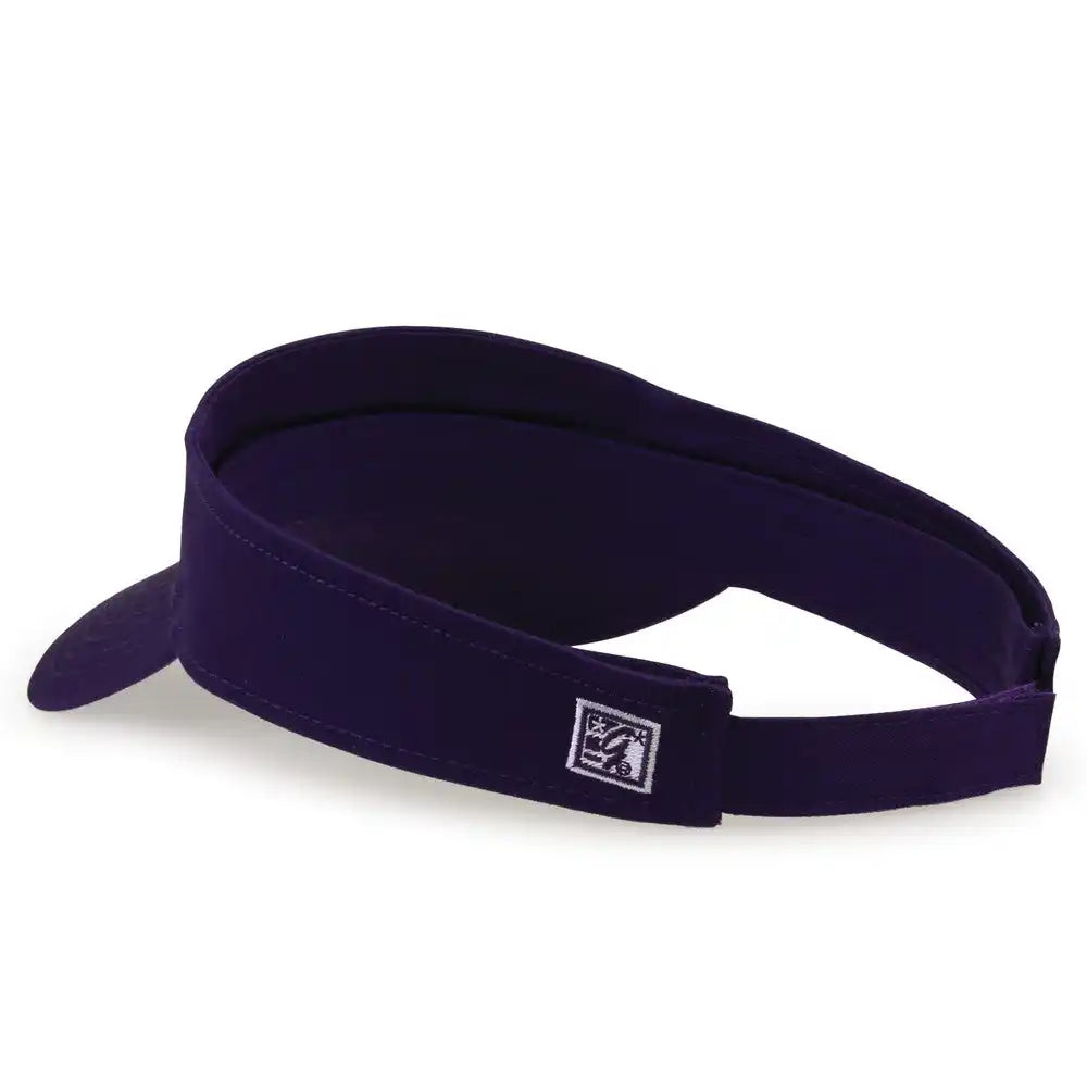 The Game Gb464 Cotton Twill Visor - Purple - one Size Fits Most