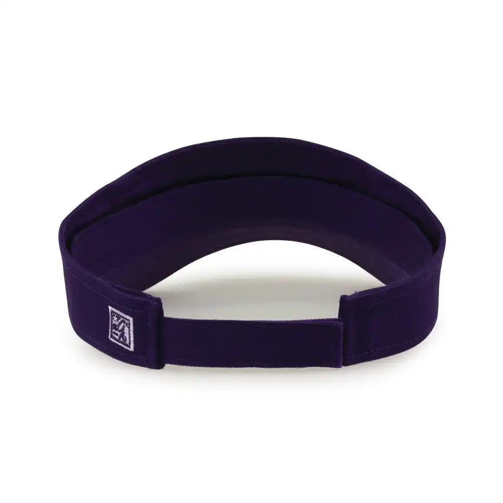 The Game Gb464 Cotton Twill Visor - Purple - one Size Fits Most