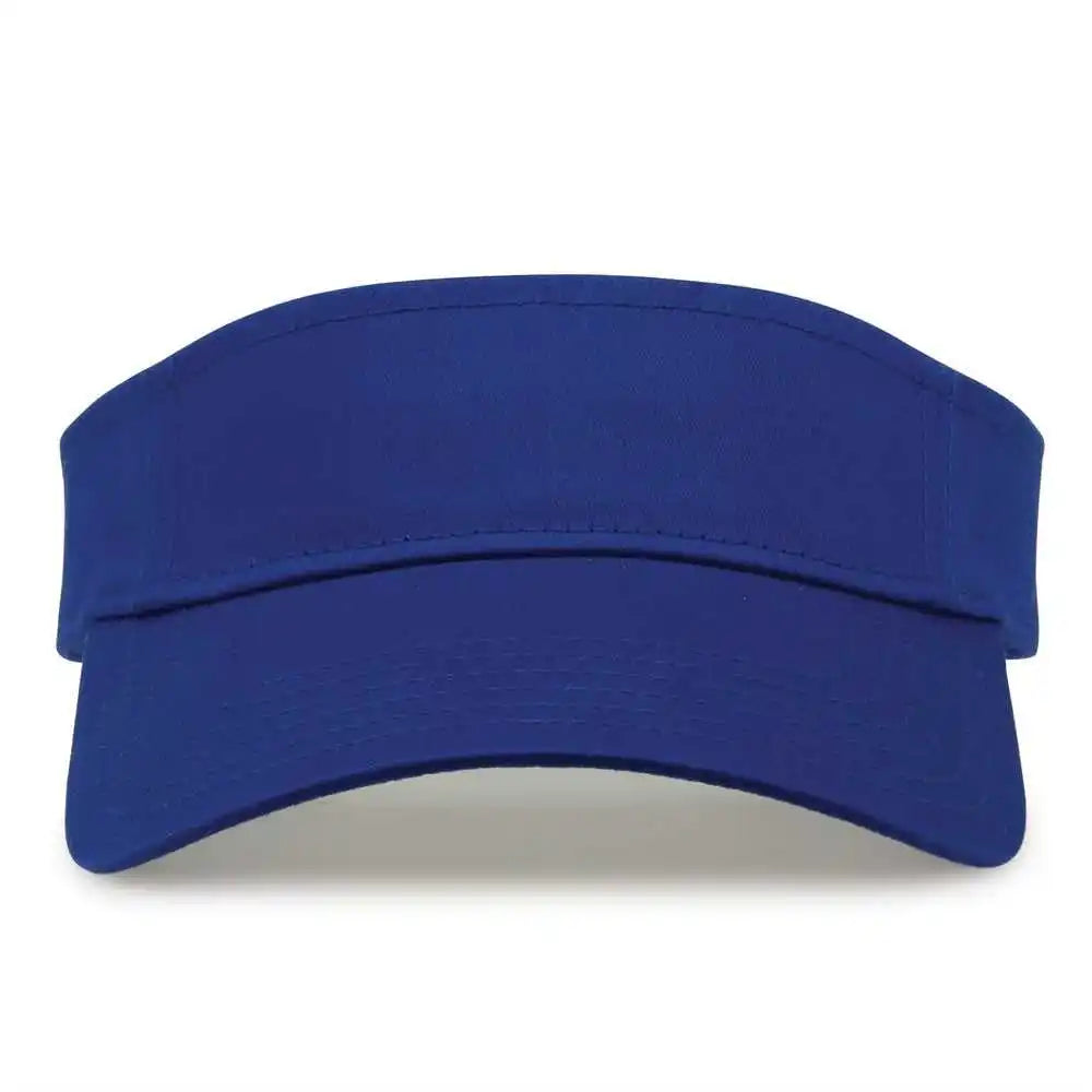 The Game Gb464 Cotton Twill Visor - Royal - one Size Fits Most