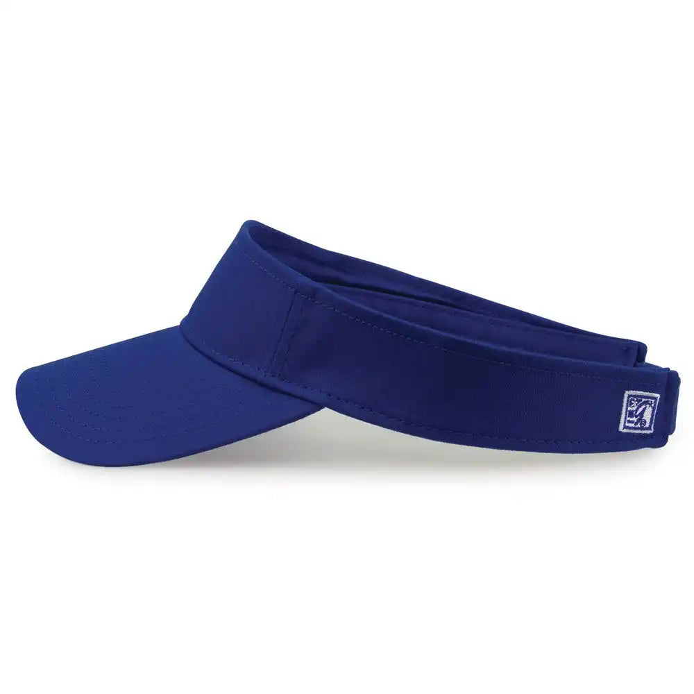 The Game Gb464 Cotton Twill Visor - Royal - one Size Fits Most