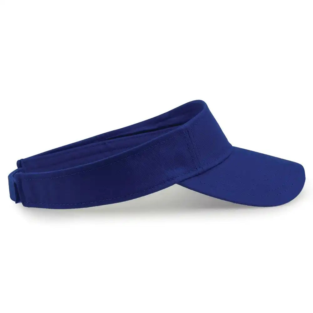 The Game Gb464 Cotton Twill Visor - Royal - one Size Fits Most
