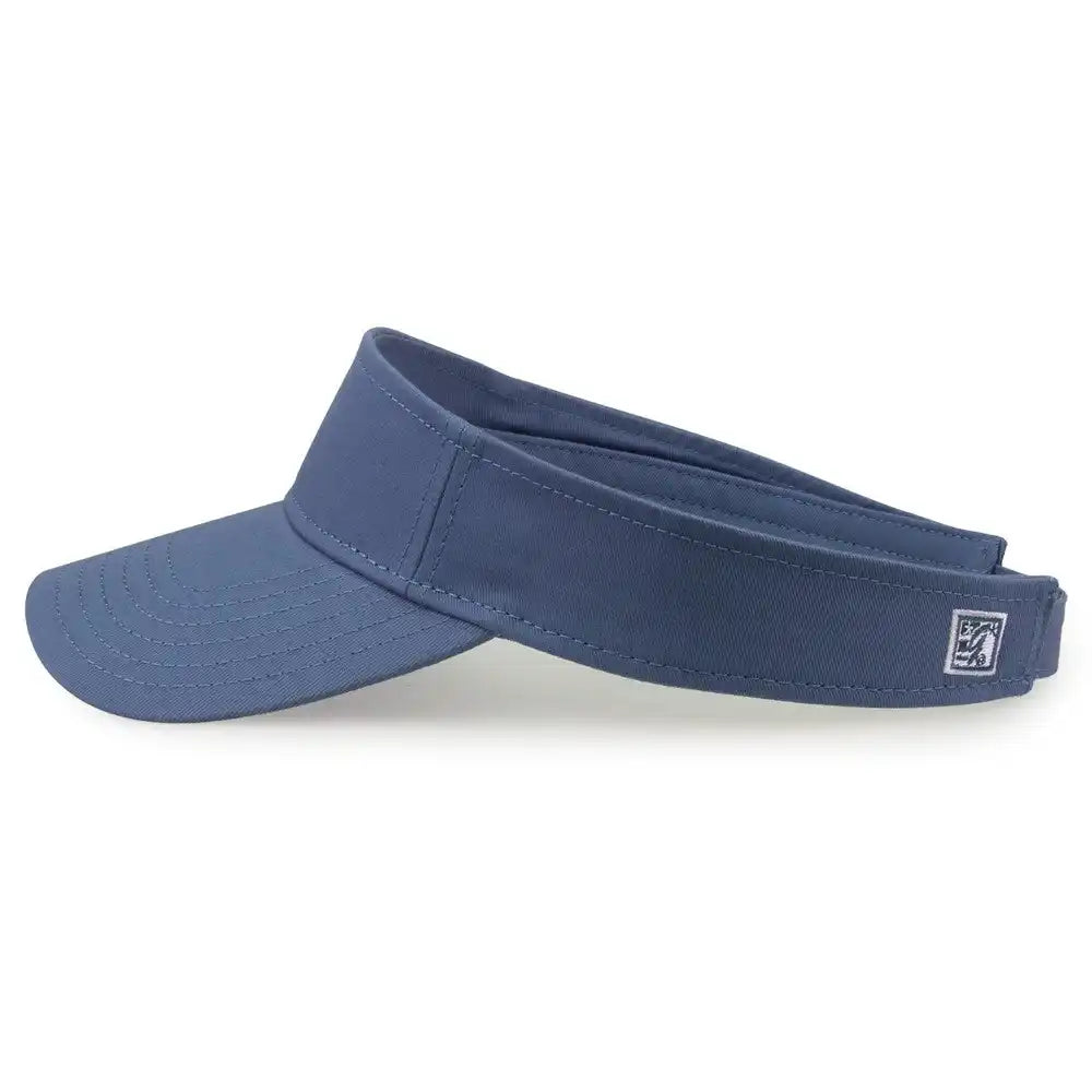 The Game Gb464 Cotton Twill Visor - Sea Blue - one Size Fits Most
