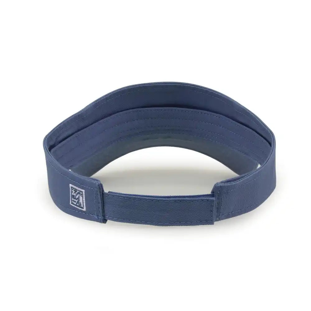 The Game Gb464 Cotton Twill Visor - Sea Blue - one Size Fits Most