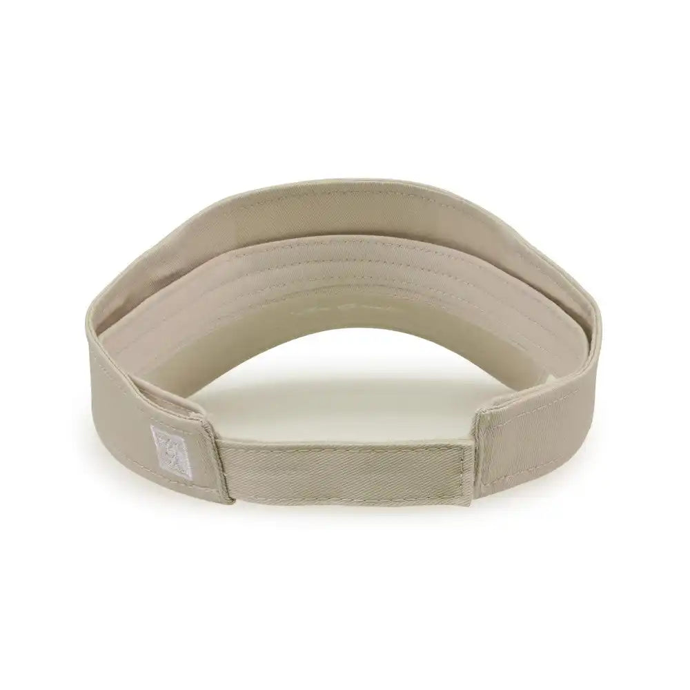The Game Gb464 Cotton Twill Visor - Stone - Sand / one Size Fits Most