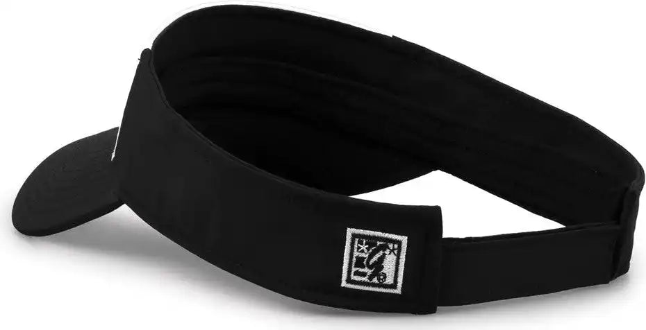 The Game Gb503 Cool Breeze Nylon Visor - Black White - Osfm