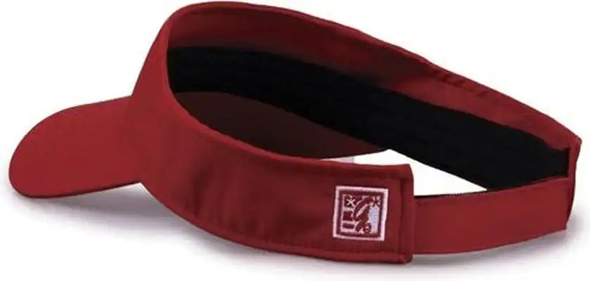 The Game Gb503 Cool Breeze Nylon Visor - Cardinal - Osfm