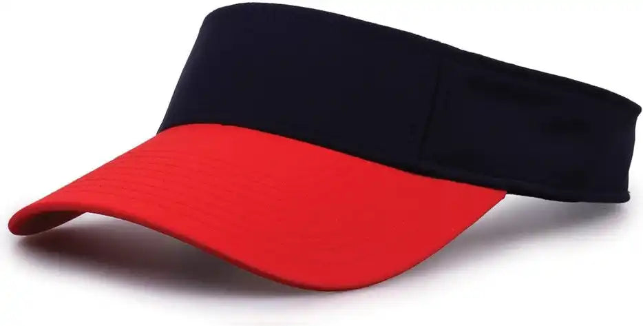 The Game Gb503 Cool Breeze Nylon Visor - Navy Red - Osfm