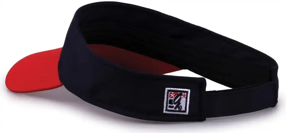 The Game Gb503 Cool Breeze Nylon Visor - Navy Red - Osfm