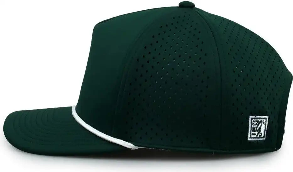 The Game Gb505r Neocool 5 Panel Snapback with Rope Cap - Dark Green - Forest / Osfm